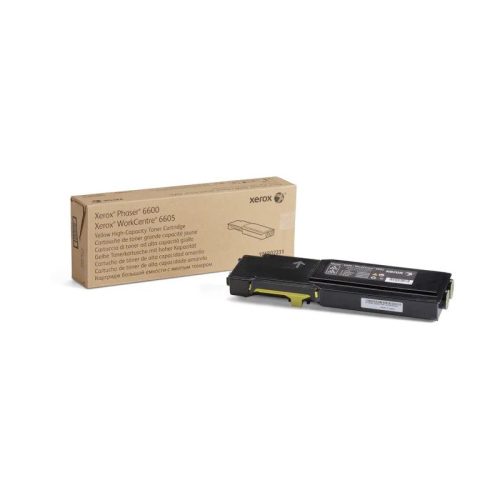 Cartucho de Toner Amarelo de Alta Capacidade para Phaser 6600 e Workcentre 6605