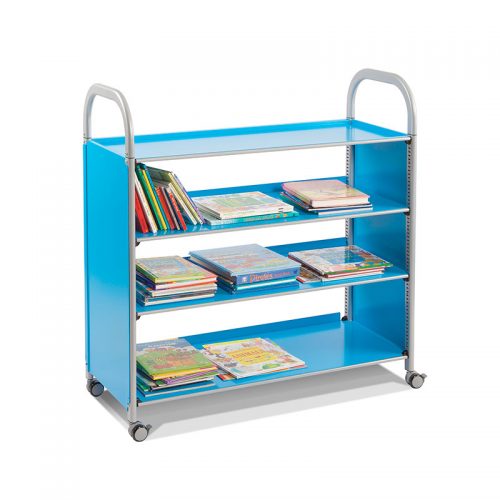 Callero Trolley Prateleiras Azul