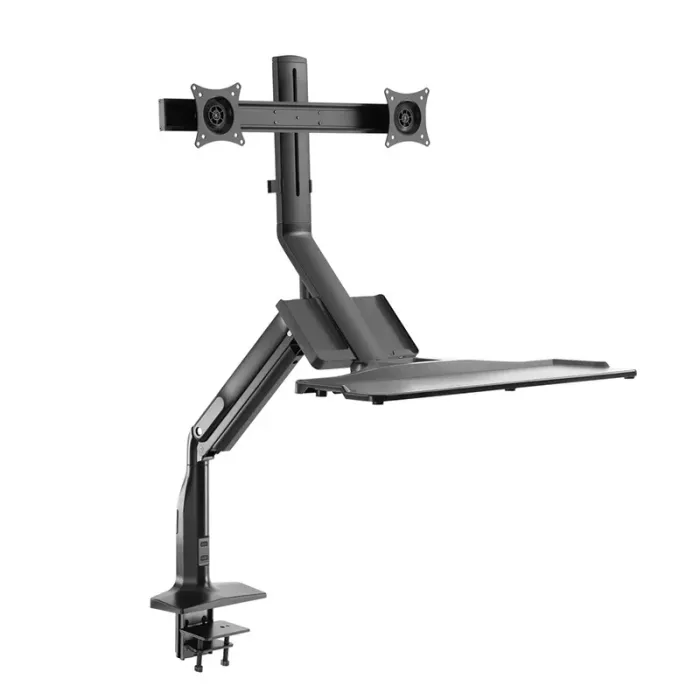 Napofix® SW6200 – Posto de Trabalho de Secretária para Duplo Monitor